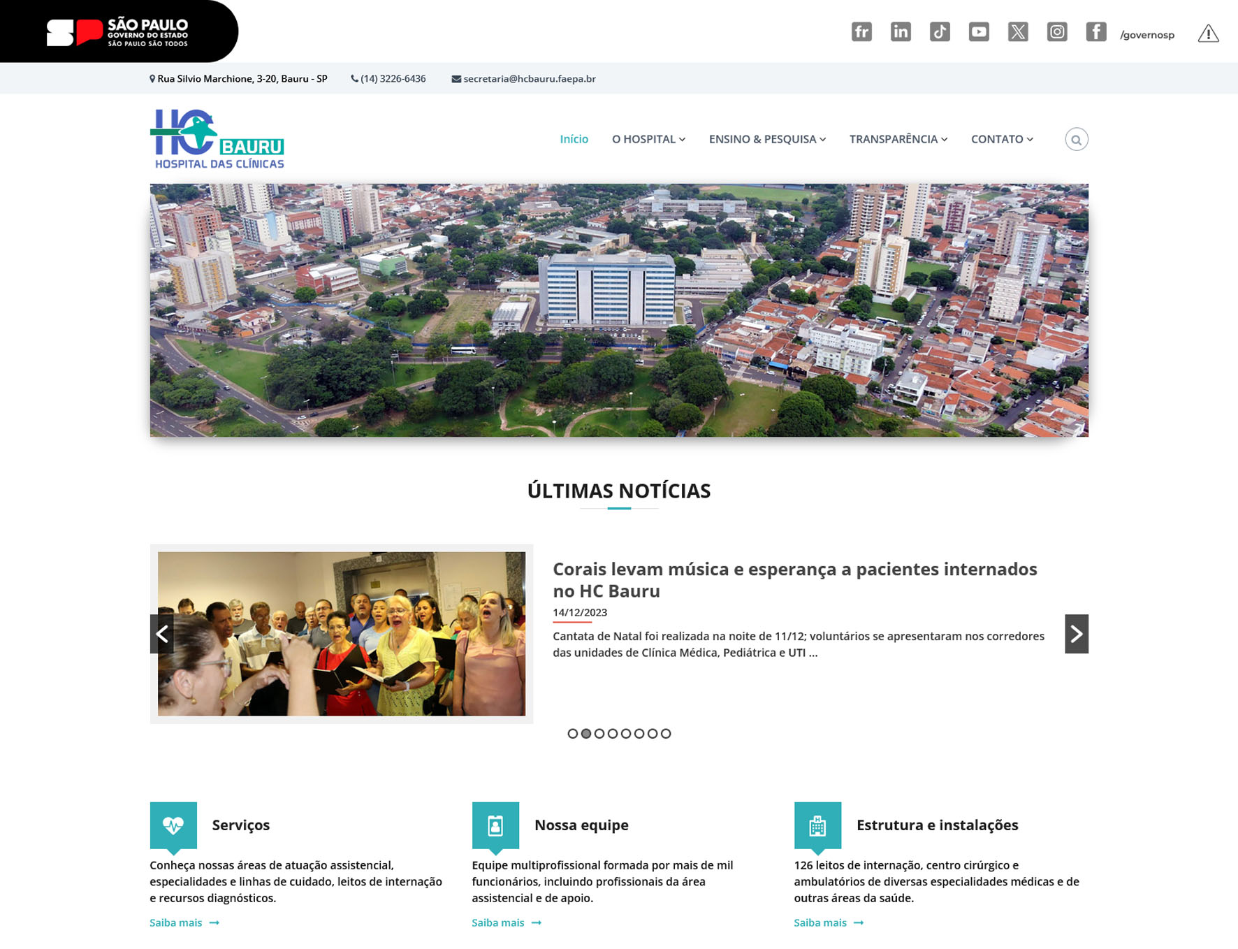 HC Bauru lança site institucional